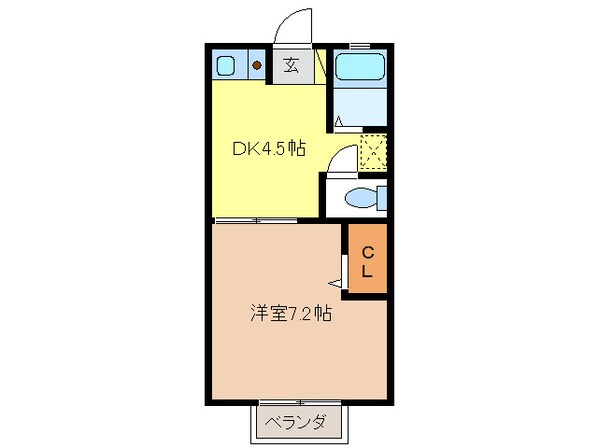 ゴーバルハウス　Ａの物件間取画像